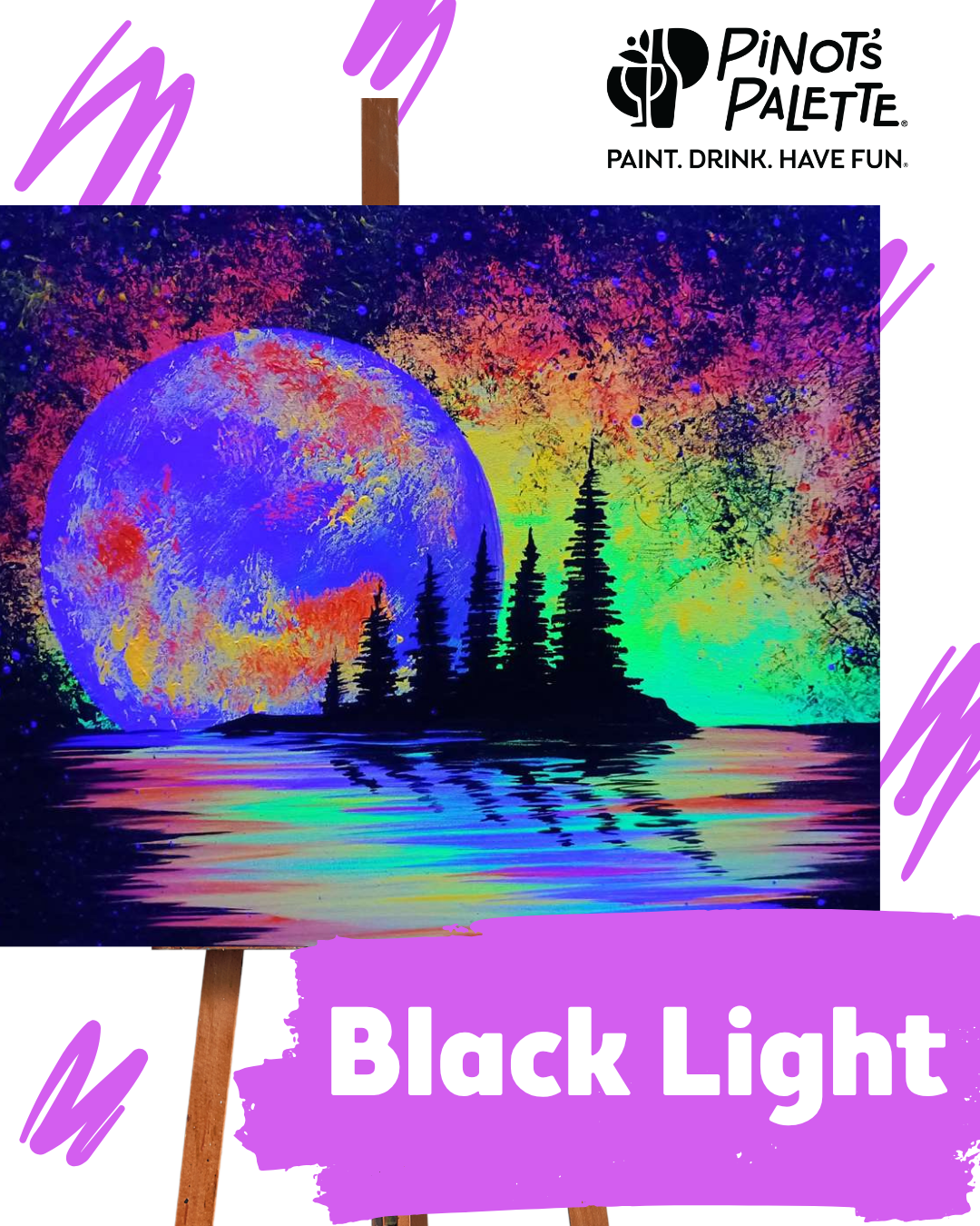 Lunar Pines - Black Light